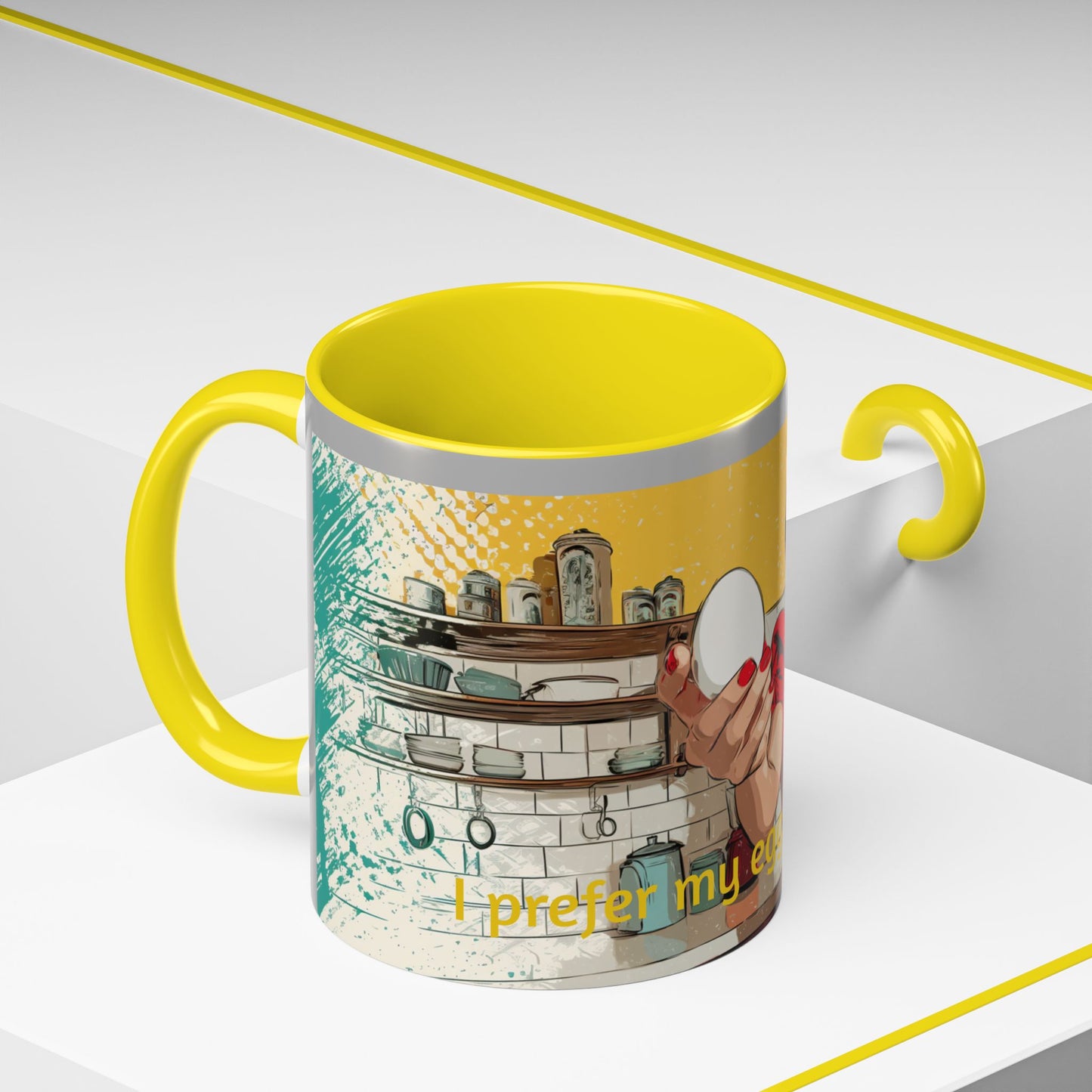 "I prefer my eggs fertilized!" Fertility Themed Mug