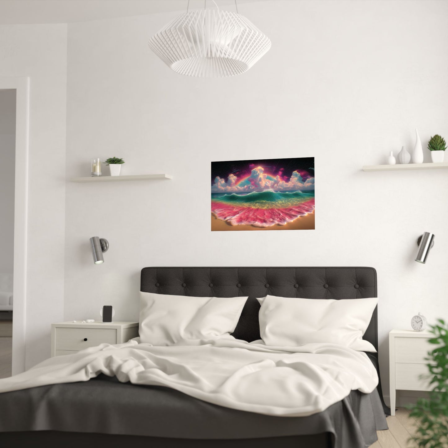 Psychedelic Wave - Beautiful Beach Scene - Poster