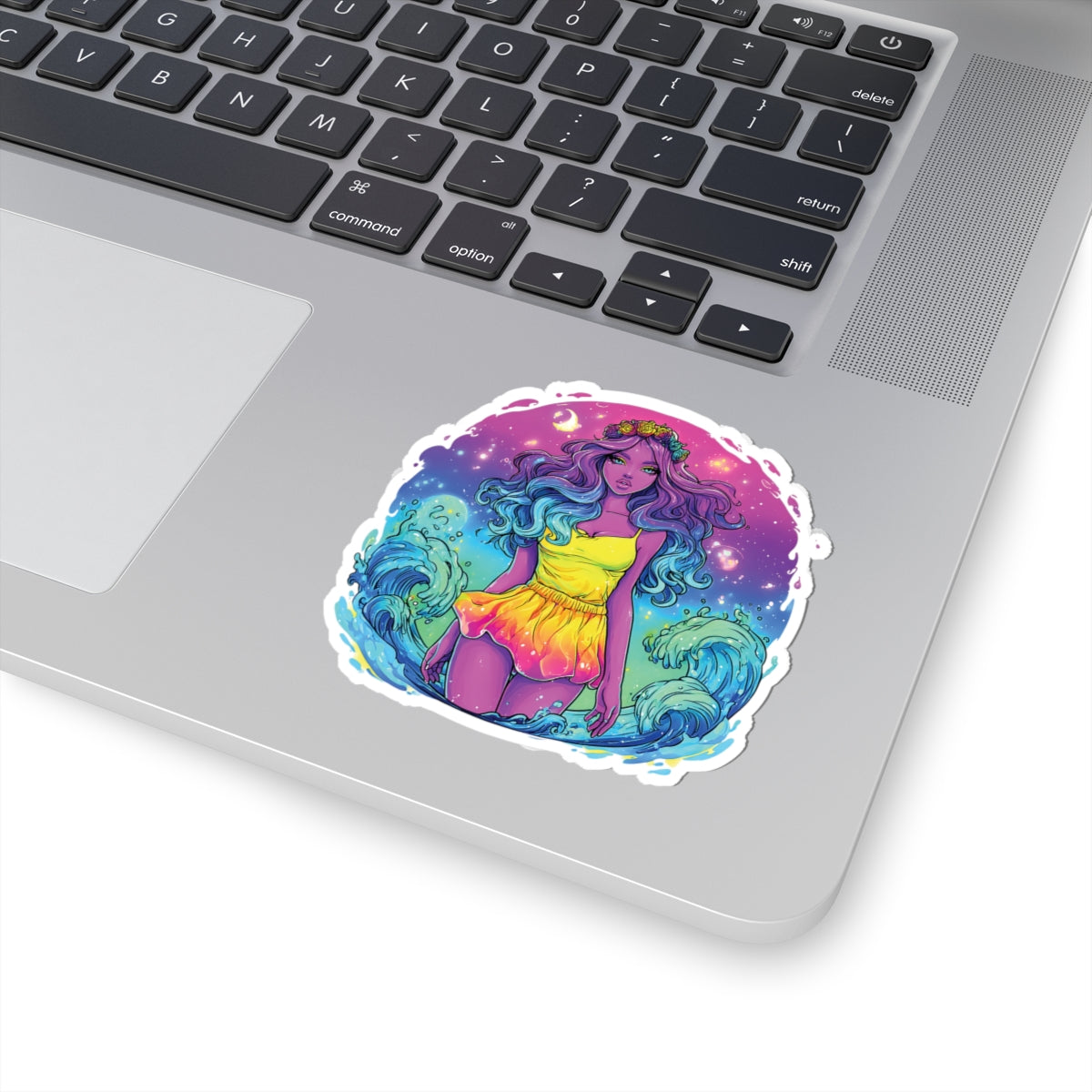 Aquarius Sticker – Colorful Water Bearer Zodiac Art