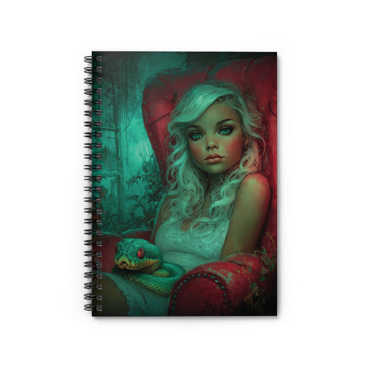 Hot Babe with a Snake Spiral Journal