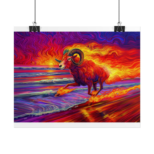 Fiery Ram - Aries - Poster Roll-Up Posters