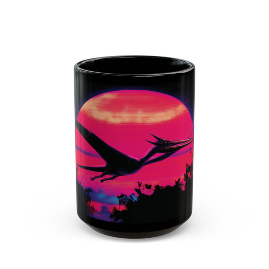 Retrowave Pterodactyl Coffee Mug