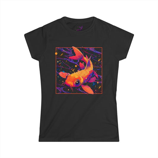 Cosmic Koi Tee -Women's Softstyle Tee-