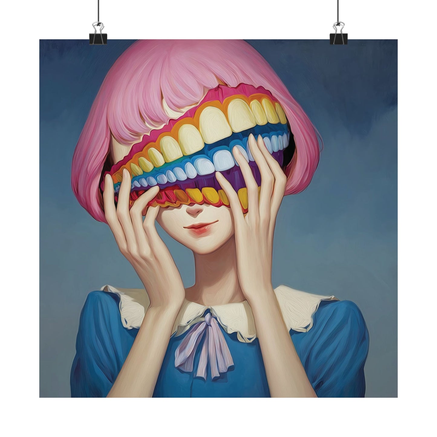 Fake It Till You Make It - Hidden Emotion Surrealism Poster