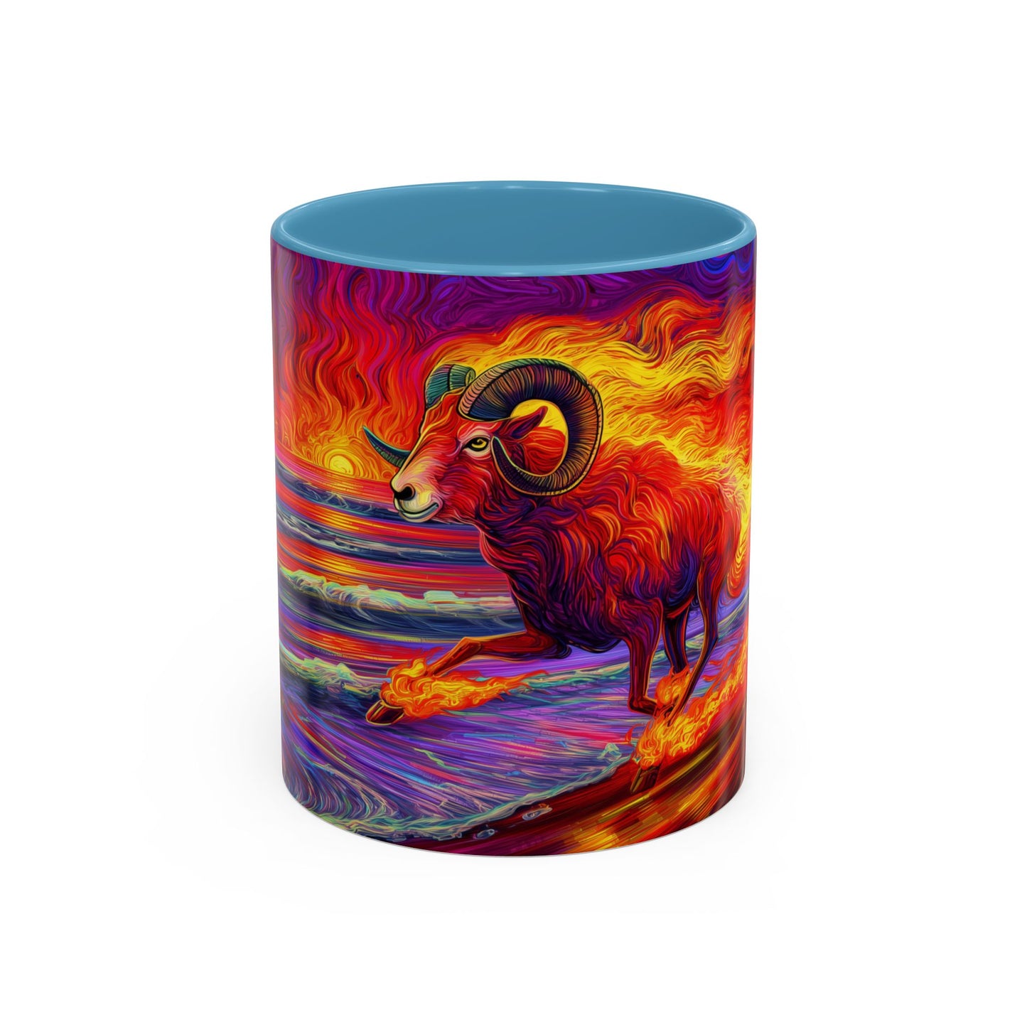 Fiery Ram Coffee Mug -- Aries, Fire Element Decor