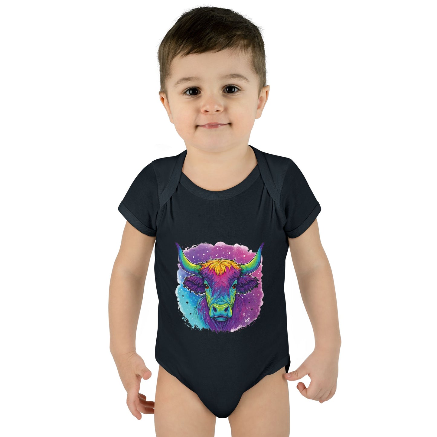Taurus Watusi Bull - Baby Bodysuit – Zodiac Infant Outfit for Little Earthlings