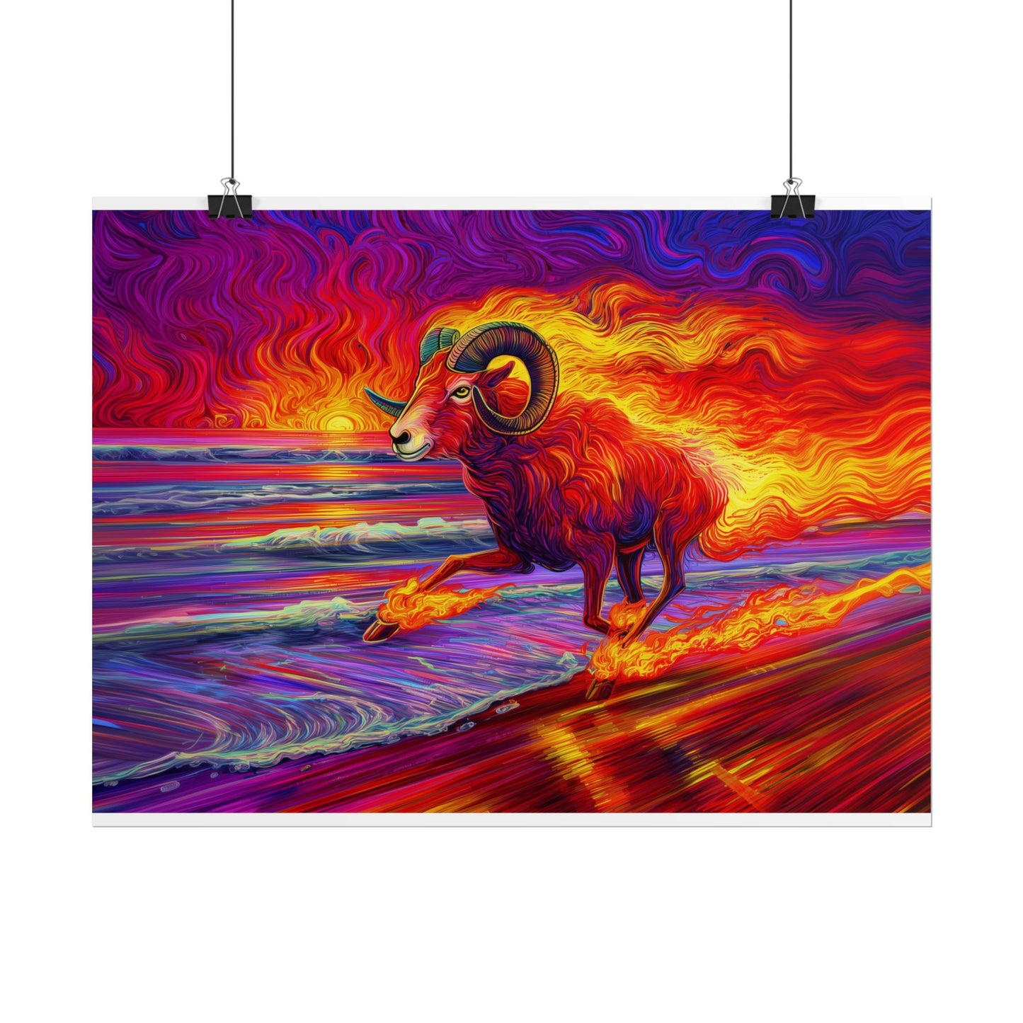 Fiery Ram - Aries - Poster Roll-Up Posters