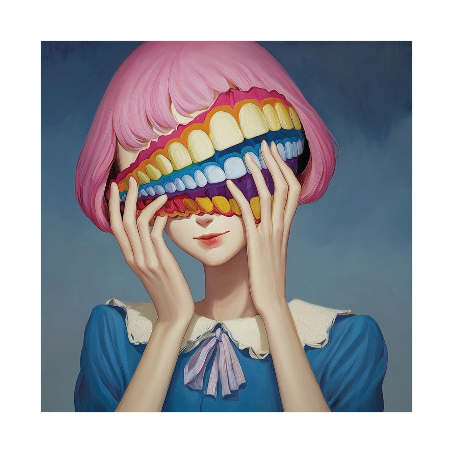 Fake It Till You Make It - Hidden Emotion Surrealism Poster