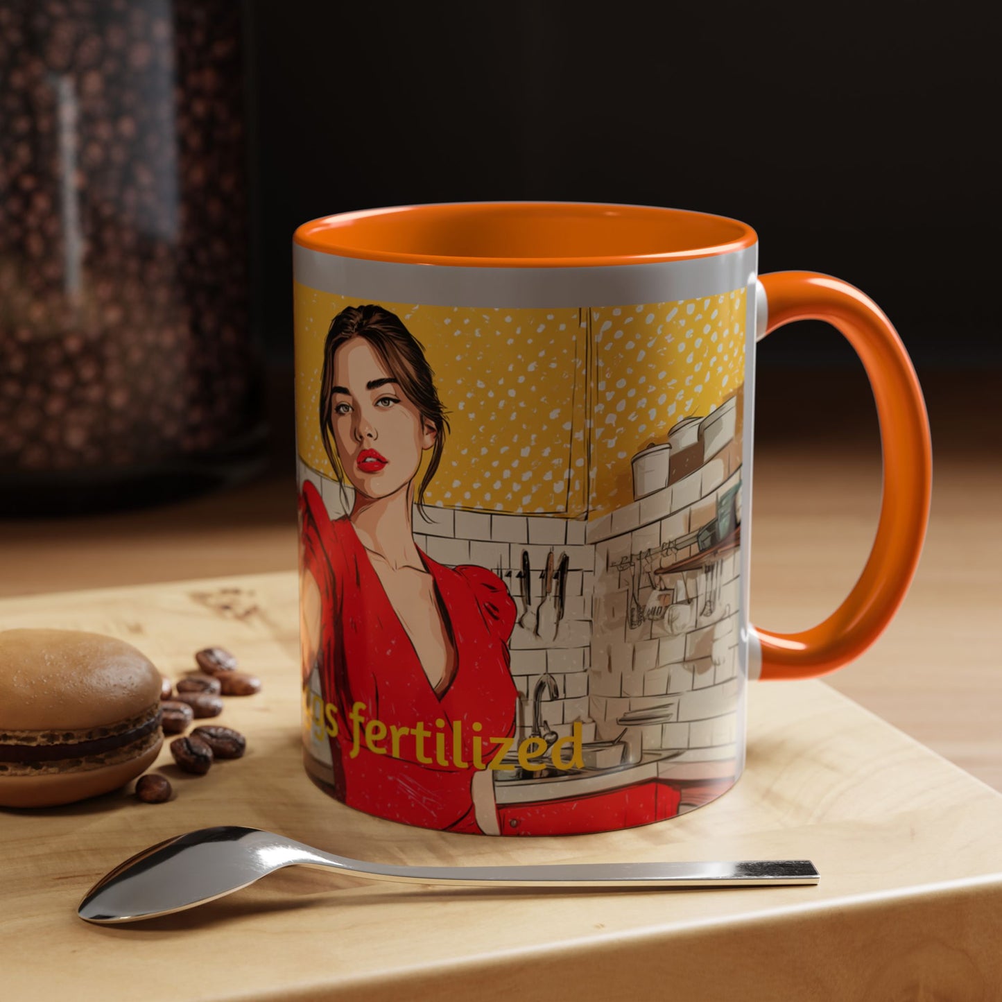 "I prefer my eggs fertilized!" Fertility Themed Mug