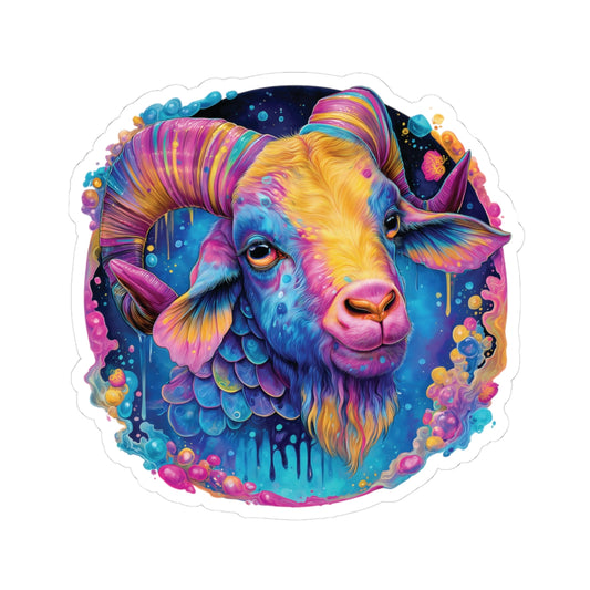 Capricon Sea-Goat Kiss-Cut Sticker