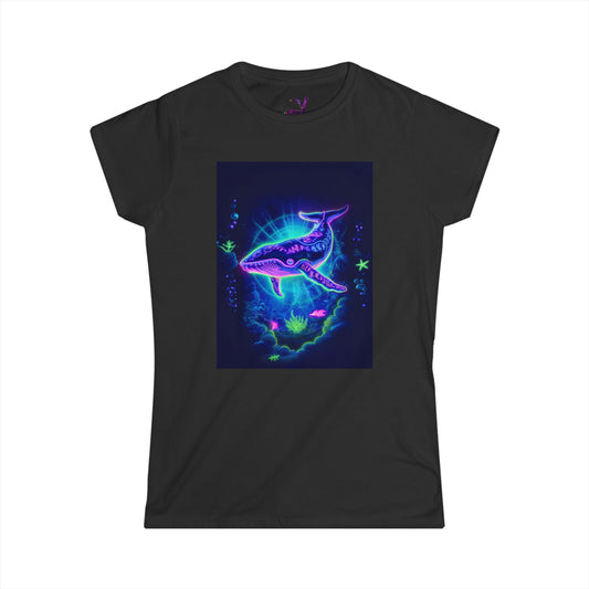 Glowing Whale Soft Style Women's Tee
