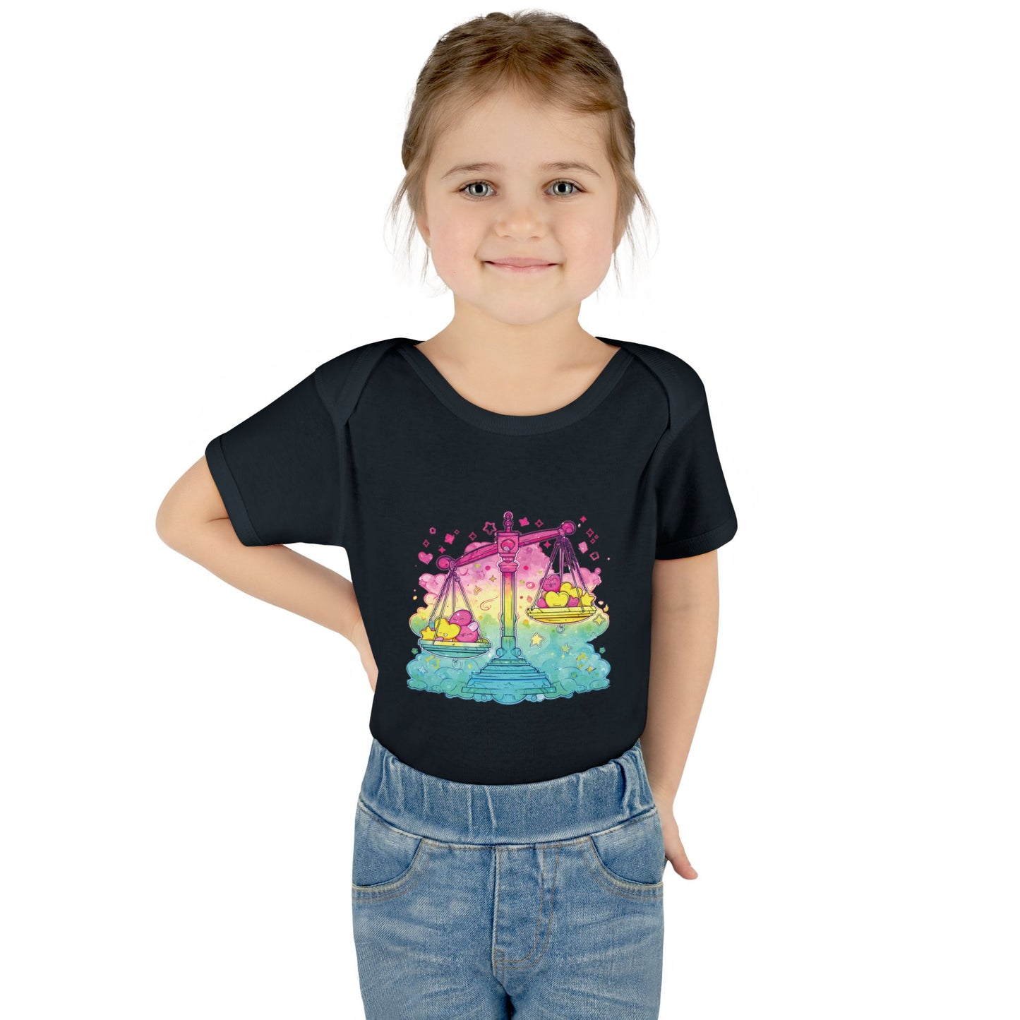 Adorable Celestial Libra Scales Infant Onesie – Astrology Baby Apparel