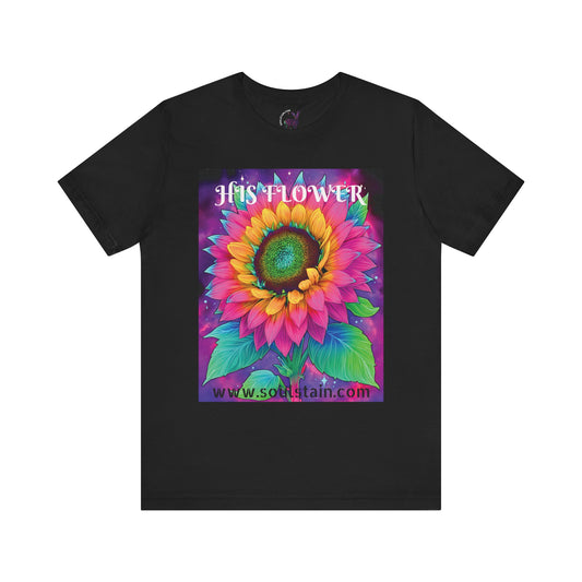 His Flower Couples Shirt Psychedelic Version – Matching Bee & Flower Tee - Soft Material