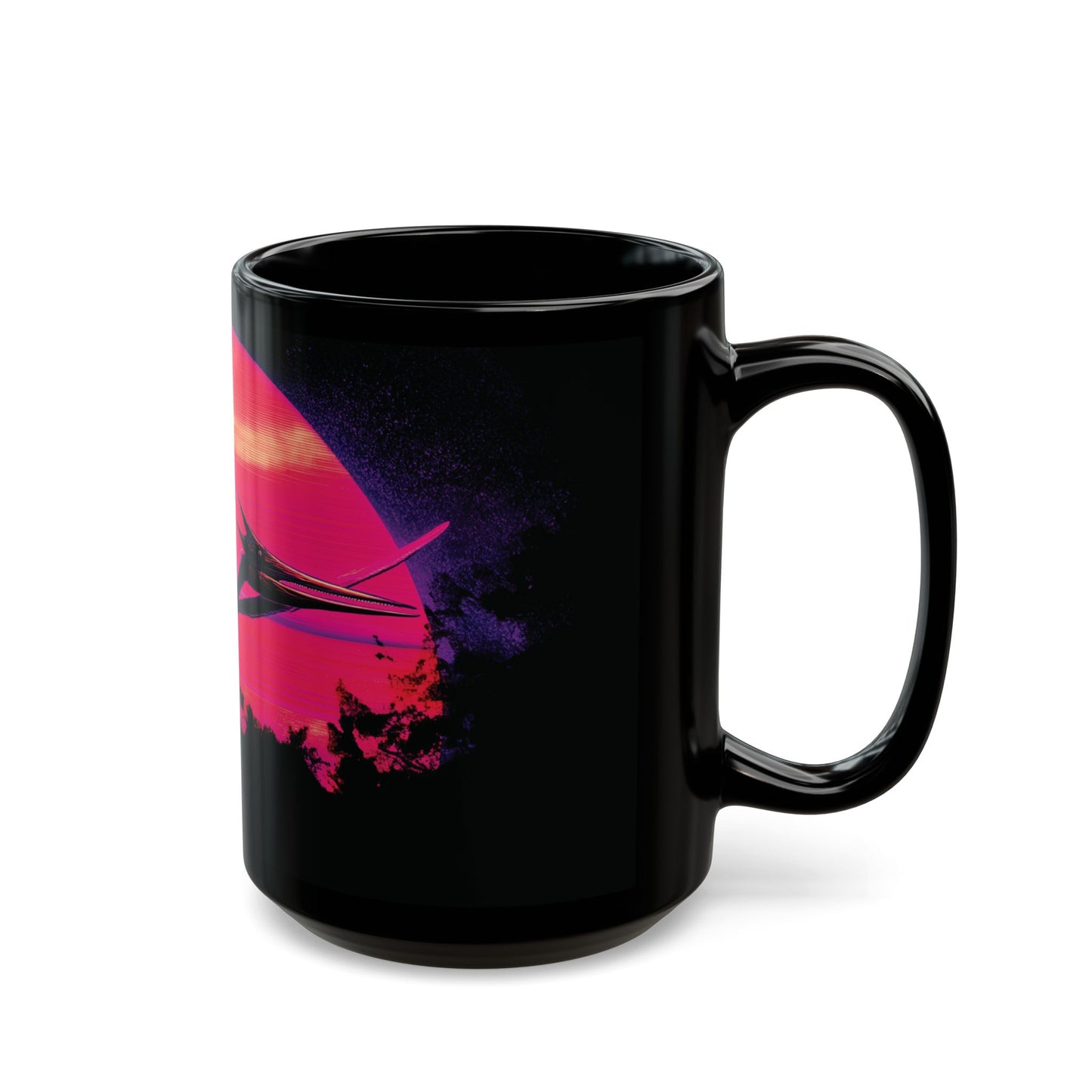 Retrowave Pterodactyl Coffee Mug