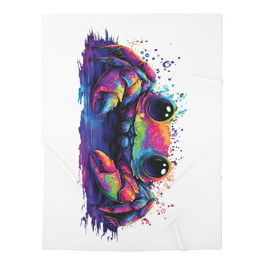 Zodiac Cancer Crab Swaddle Blanket – Water Sign Newborn Gift