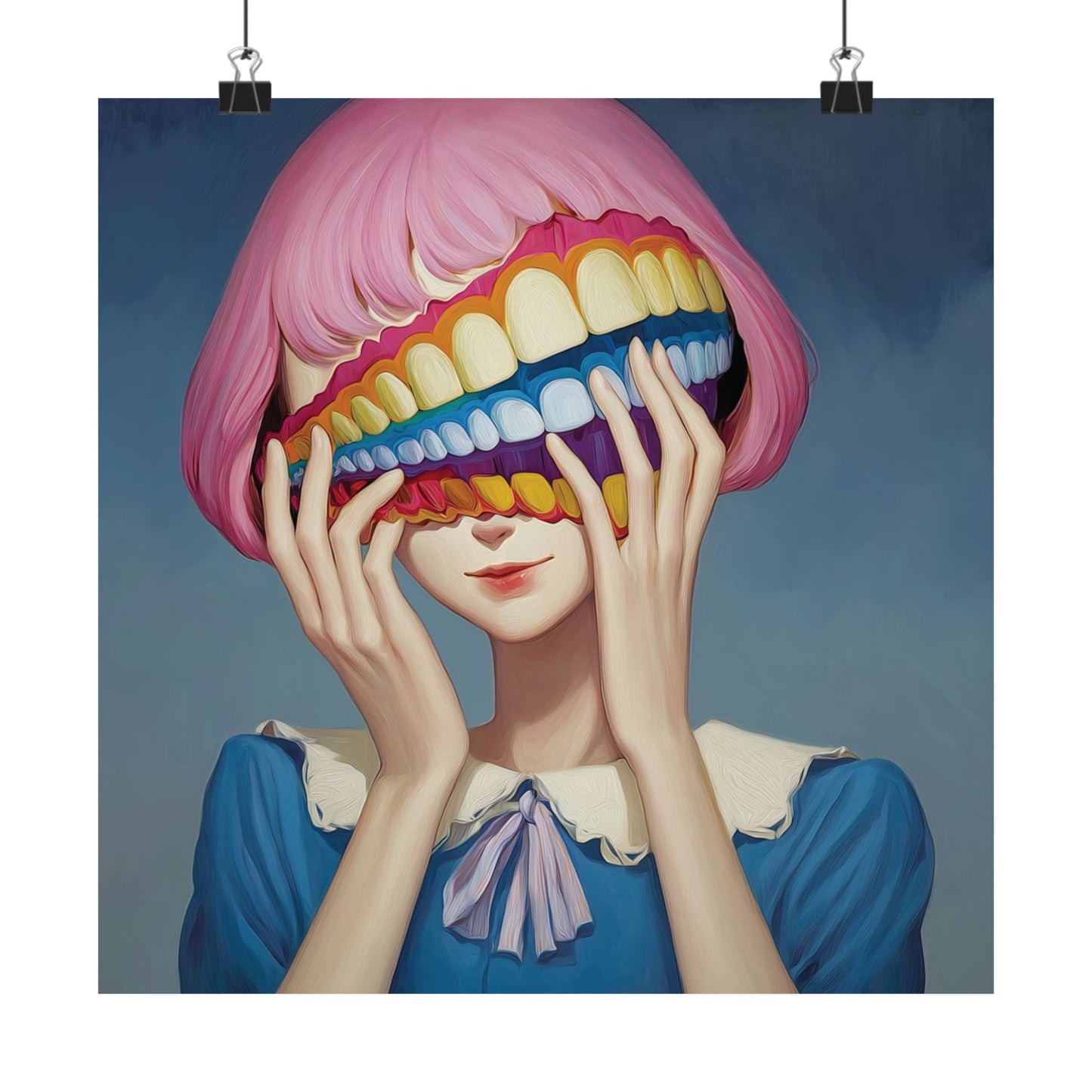 Fake It Till You Make It - Hidden Emotion Surrealism Poster