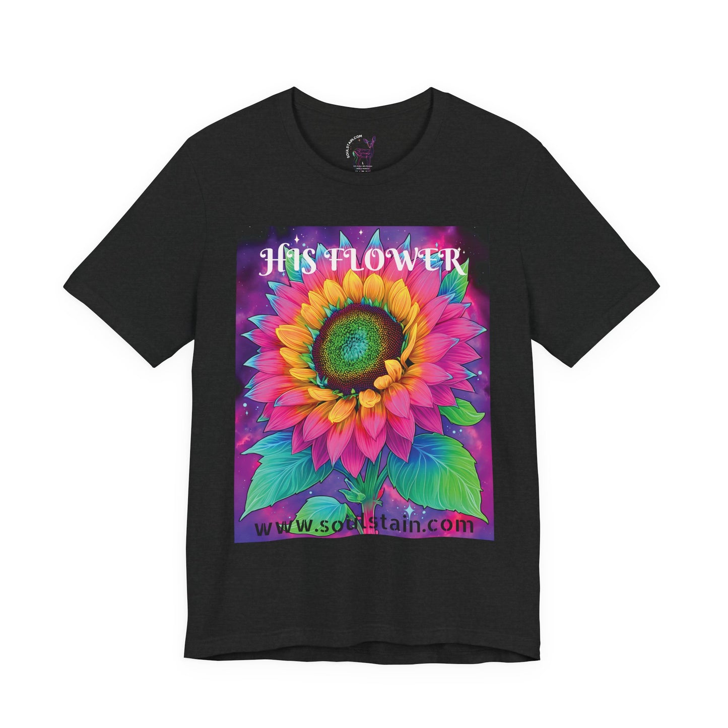 His Flower Couples Shirt Psychedelic Version – Matching Bee & Flower Tee - Soft Material