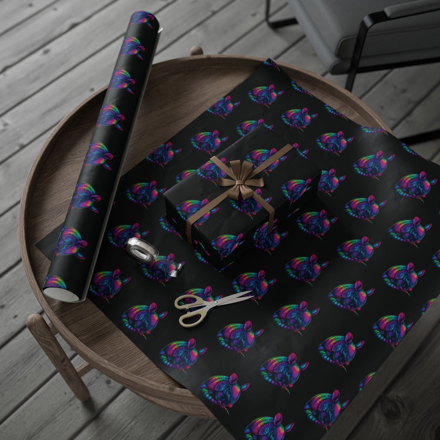 Psychedelic Armadillo Wrapping Paper Roll