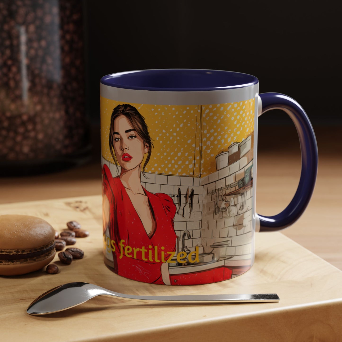 "I prefer my eggs fertilized!" Fertility Themed Mug