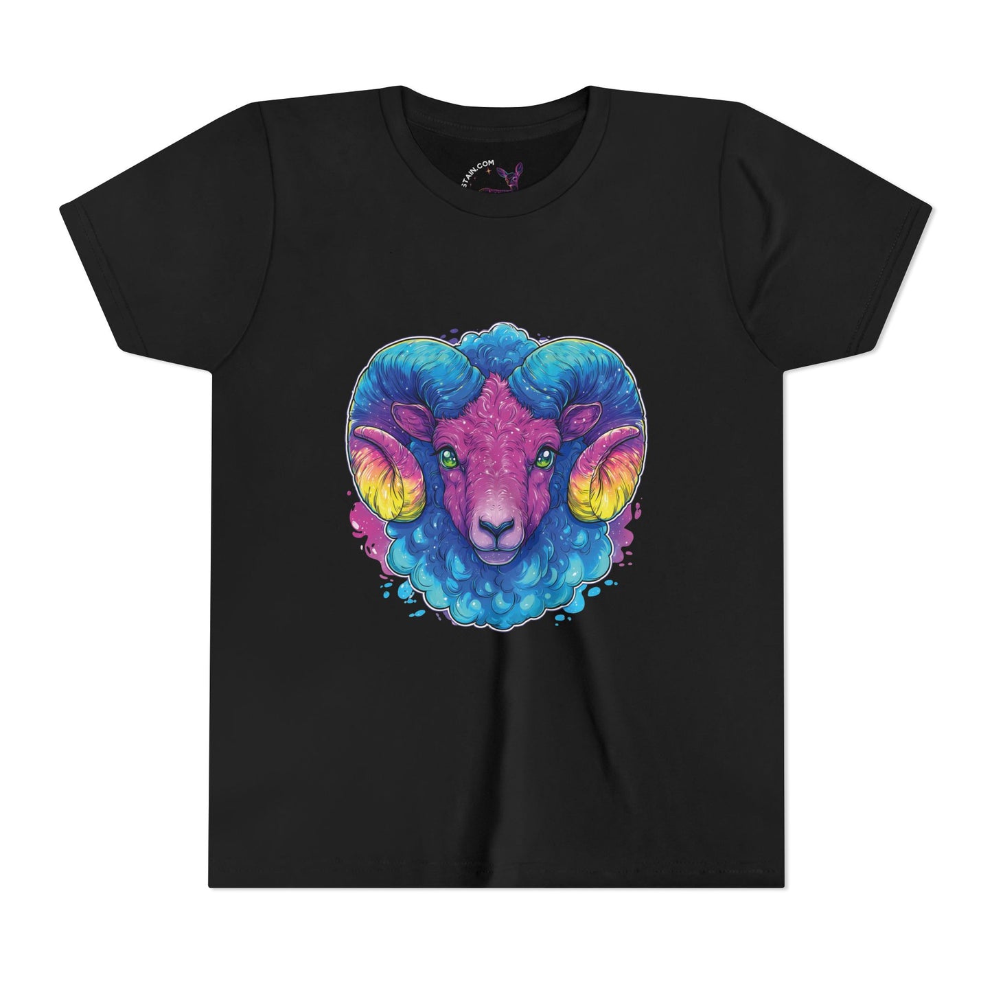 Vibrant Aries Ram - Zodiac - Kid's Tee - Soft Material