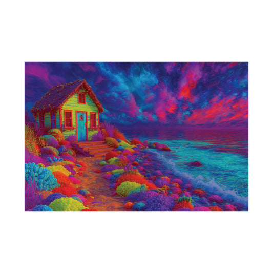 Bright Dreamy Beach Poster - Where Dreams Float On
