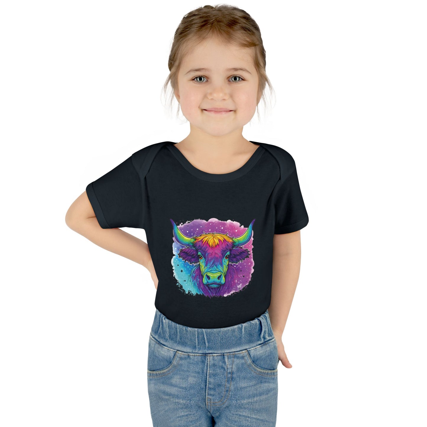 Taurus Watusi Bull - Baby Bodysuit – Zodiac Infant Outfit for Little Earthlings